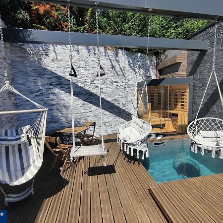 Piscine Chauffee Et Spa Jacuzzi Privatif Terrasse Sans Vis A Vis ,,,Sky House Agen,,, 外观 照片