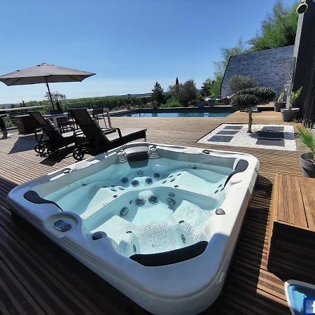 Piscine Chauffee Et Spa Jacuzzi Privatif Terrasse Sans Vis A Vis ,,,Sky House Agen,,, 外观 照片